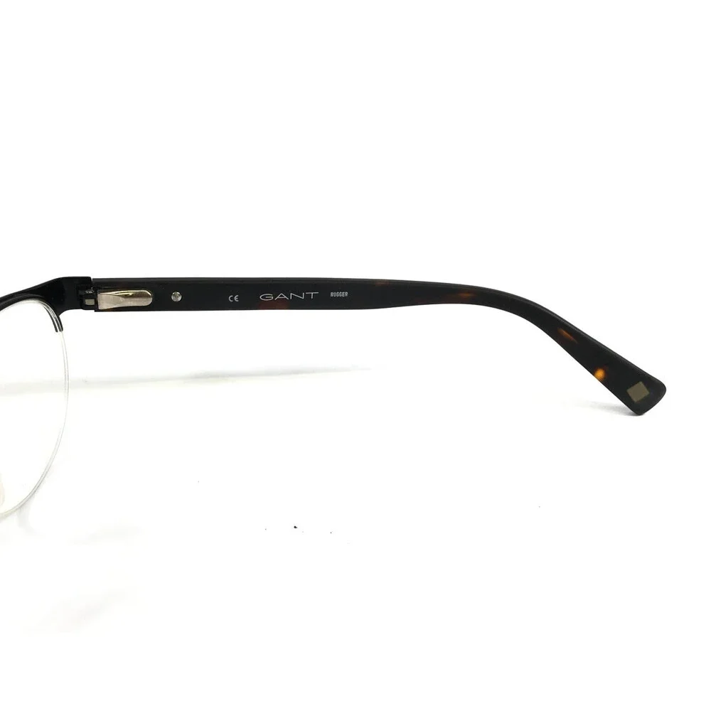 GANT Rugger Eyeglasses Frames GR TILDEN SBLK Satin Black Half Rim 49-20-140
